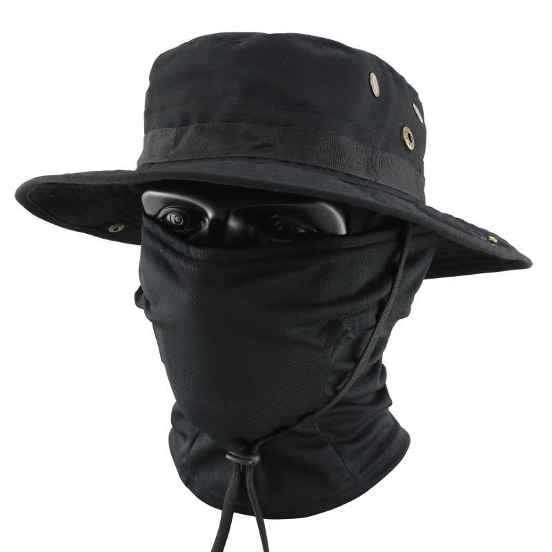 Cappello da pescatore tattico mimetico da uomo, 2 pezzi