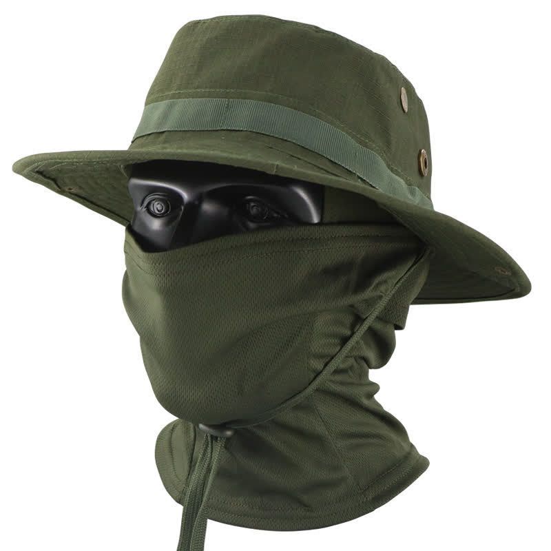 Cappello da pescatore tattico mimetico da uomo, 2 pezzi
