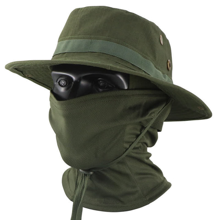 Cappello da pescatore tattico mimetico da uomo, 2 pezzi