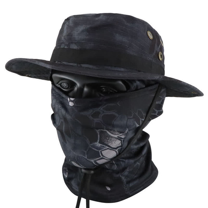 Cappello da pescatore tattico mimetico da uomo, 2 pezzi