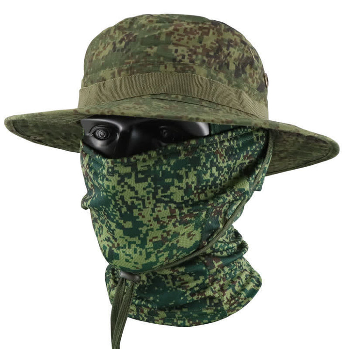 Cappello da pescatore tattico mimetico da uomo, 2 pezzi