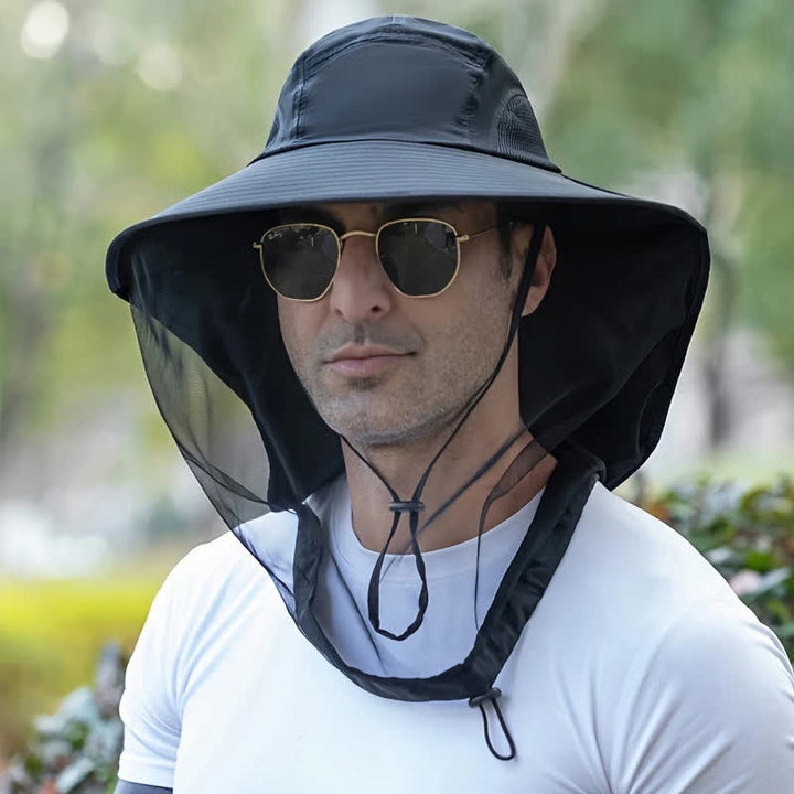 Cappello unisex anti-zanzare con protezione in rete