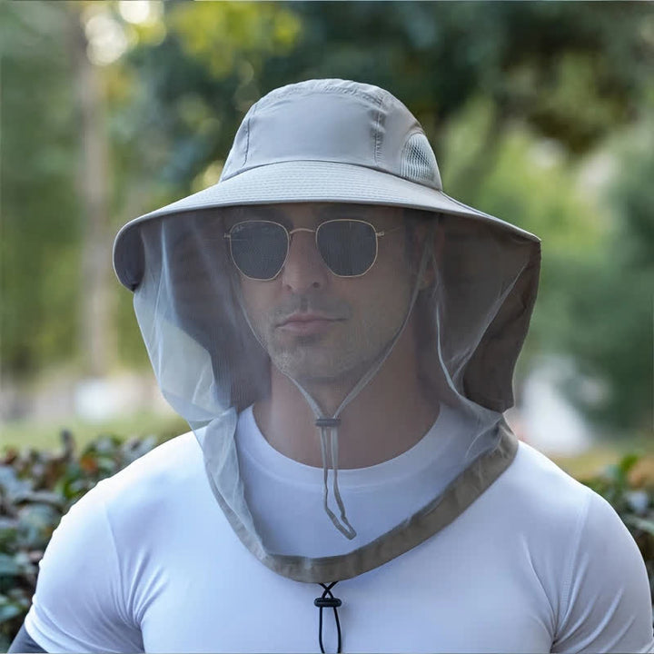 Cappello unisex anti-zanzare con protezione in rete