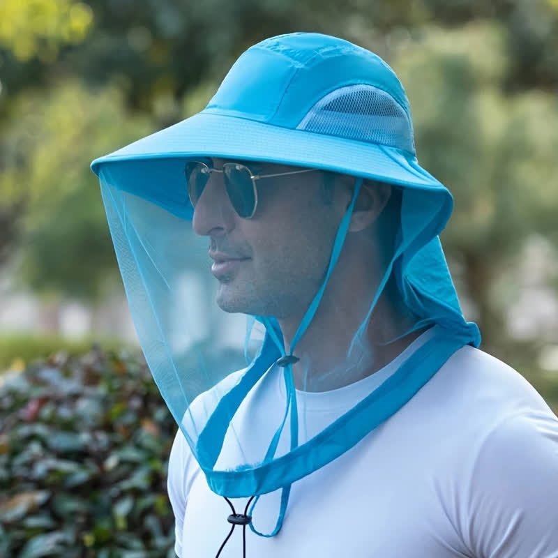 Cappello unisex anti-zanzare con protezione in rete