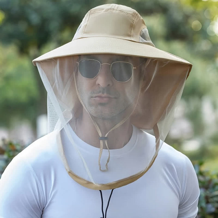 Cappello unisex anti-zanzare con protezione in rete