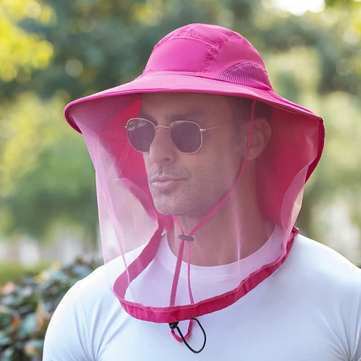 Cappello unisex anti-zanzare con protezione in rete