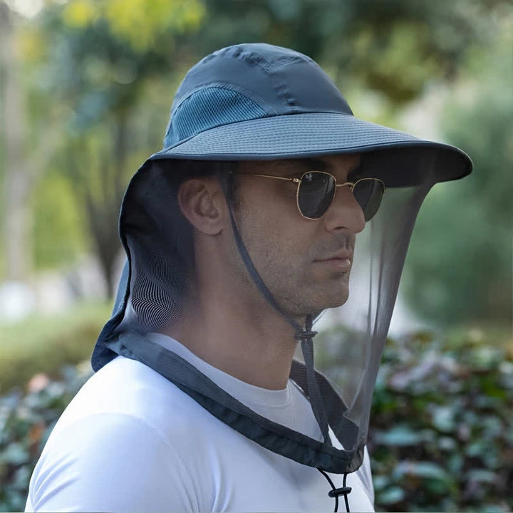 Cappello unisex anti-zanzare con protezione in rete