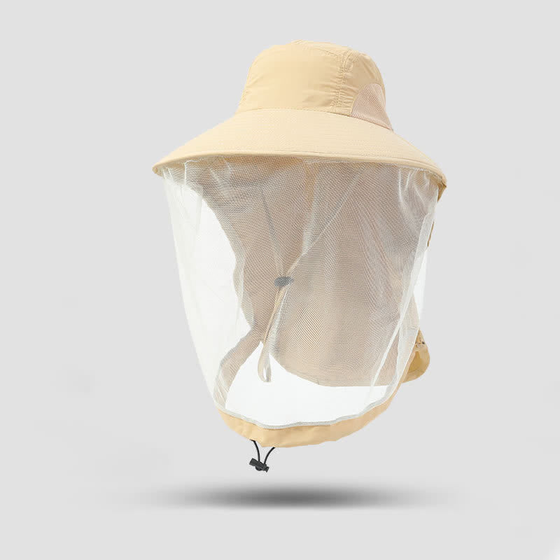 Cappello unisex anti-zanzare con protezione in rete - Cachi - Regolabile (21 5/8"-23 5/8") - image 10