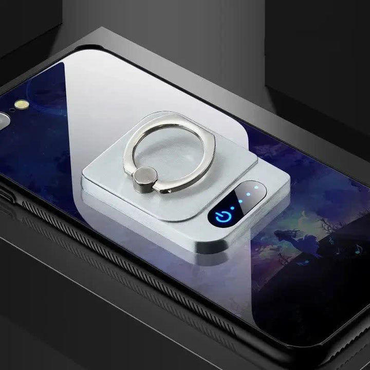 Supporto per telefono quadrato con controllo touch e accendino elettrico ricaricabile