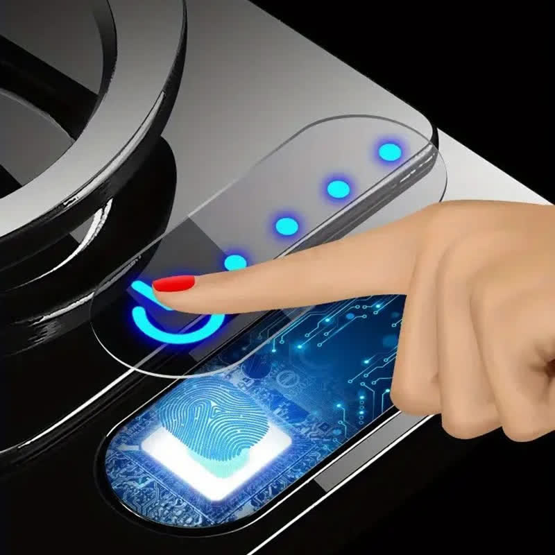Supporto per telefono quadrato con controllo touch e accendino elettrico ricaricabile
