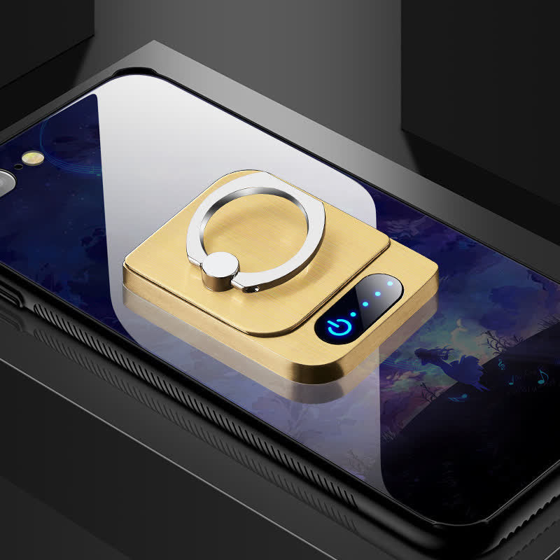 Supporto per telefono quadrato con controllo touch e accendino elettrico ricaricabile
