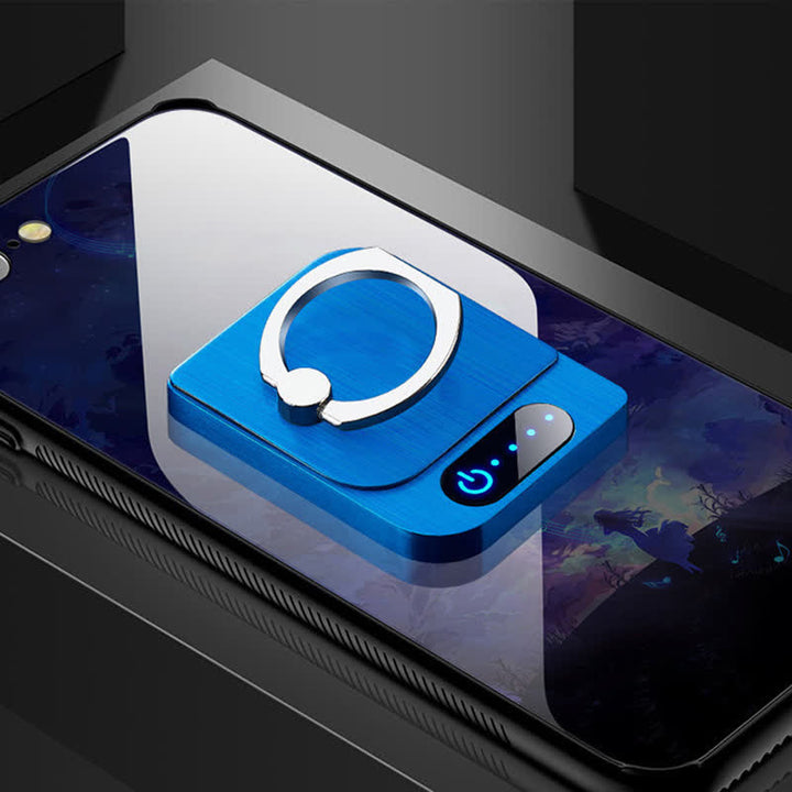 Supporto per telefono quadrato con controllo touch e accendino elettrico ricaricabile