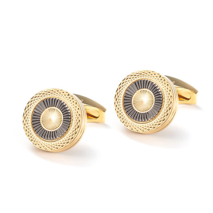Gemelli da uomo con motivo a pneumatico rotondo, 1 paio - image 2