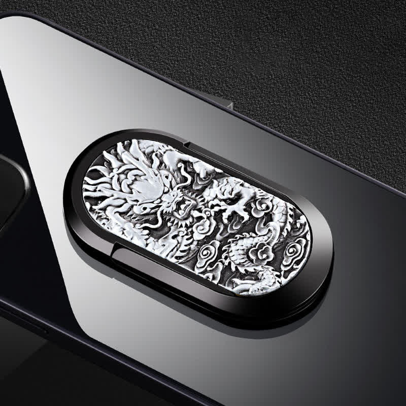 Porta telefono con fibbia ad anello, accendino elettrico ricaricabile Dragon Tiger