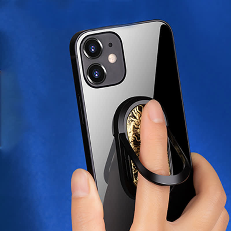 Porta telefono con fibbia ad anello, accendino elettrico ricaricabile Dragon Tiger