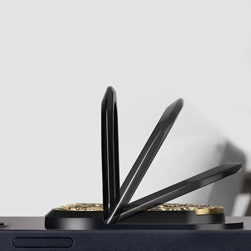 Porta telefono con fibbia ad anello, accendino elettrico ricaricabile Dragon Tiger