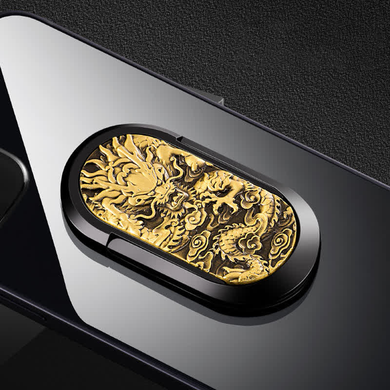 Porta telefono con fibbia ad anello, accendino elettrico ricaricabile Dragon Tiger