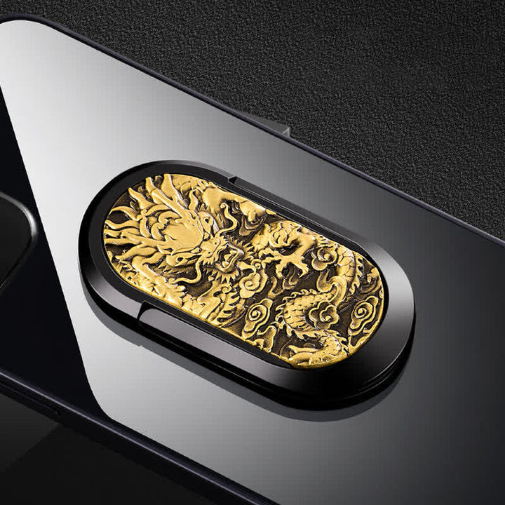 Porta telefono con fibbia ad anello, accendino elettrico ricaricabile Dragon Tiger