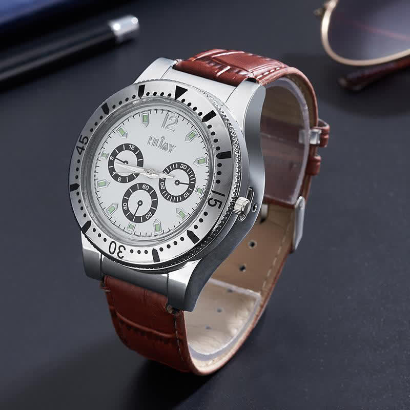Accendino elettrico ricaricabile funzionale 2 in 1 per orologi