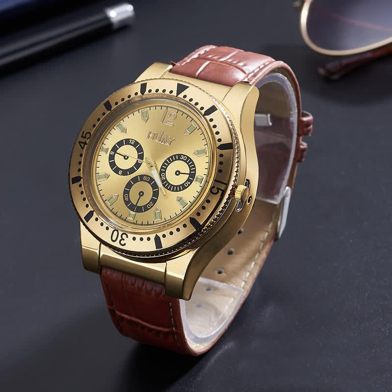 Accendino elettrico ricaricabile funzionale 2 in 1 per orologi - Oro - image 9