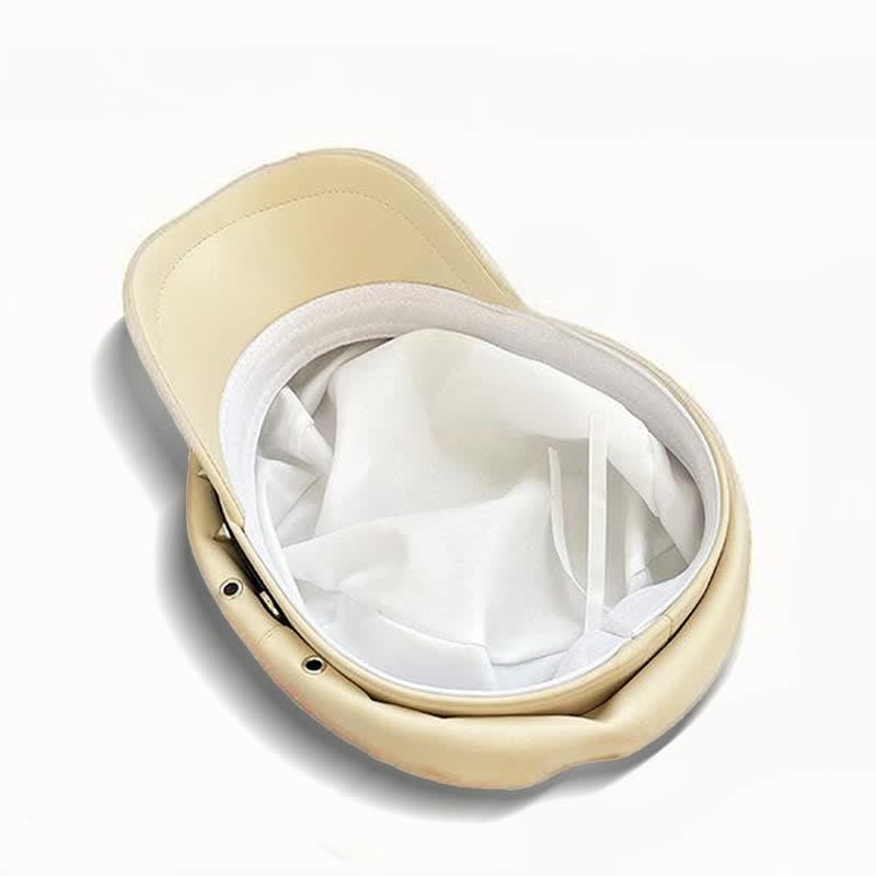 Cappello basco unisex in pelle con teschio borchiato in stile scuro