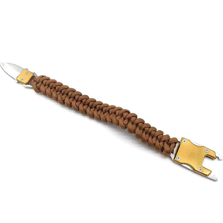 Braccialetto tattico di sopravvivenza di emergenza con coltello nascosto per esterni - image 3