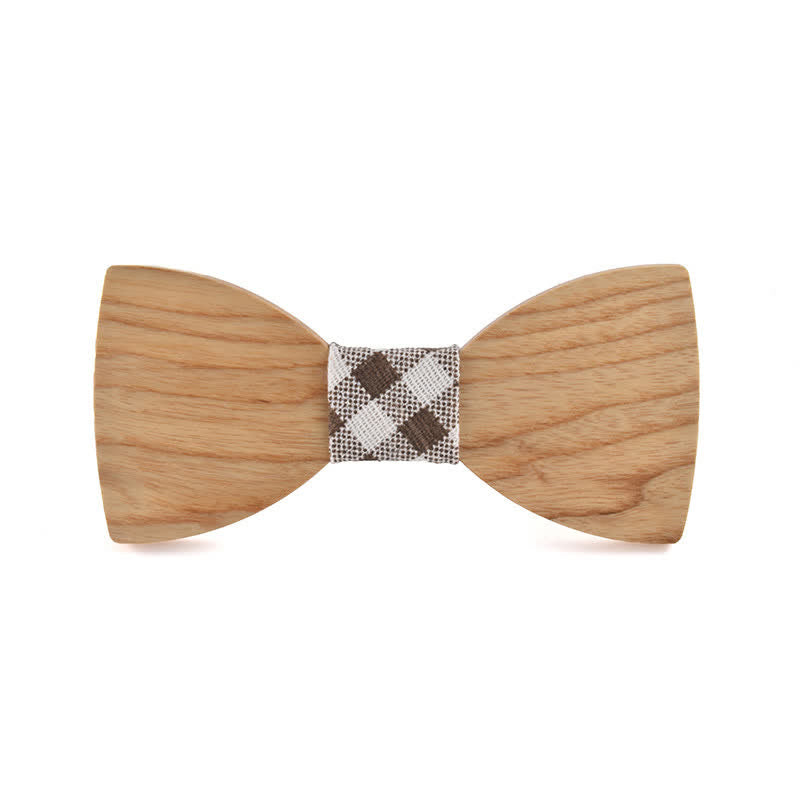 Papillon in legno per matrimonio da uomo con nome personalizzato e incisione - Legno di frassino bianco - Stile n. 3 - image 20