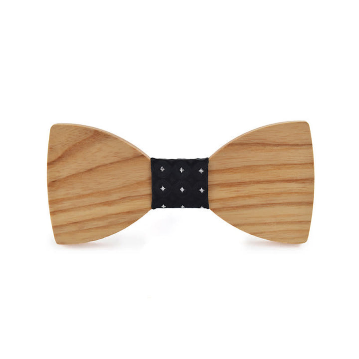 Papillon in legno per matrimonio da uomo con nome personalizzato e incisione - Legno di frassino bianco - Stile n. 4 - image 21