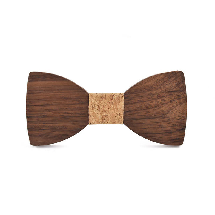 Papillon in legno per matrimonio da uomo con nome personalizzato e incisione - Noce nera - Stile n. 7 - image 12