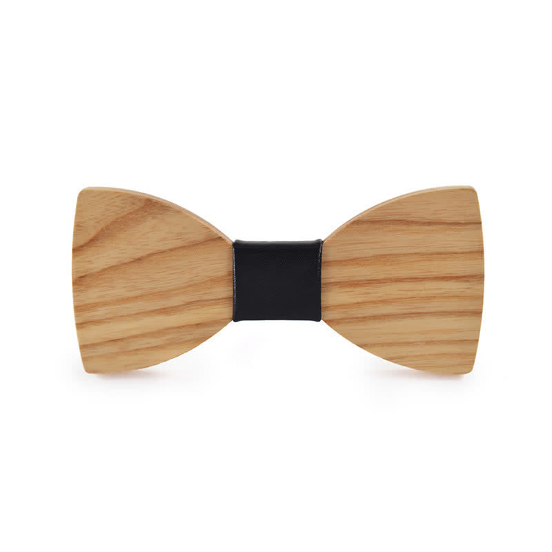 Papillon in legno per matrimonio da uomo con nome personalizzato e incisione - Legno di frassino bianco - Stile n. 1 - image 19