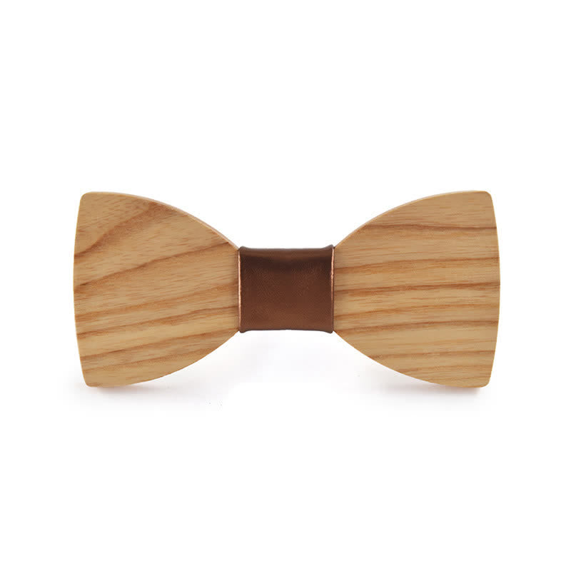 Papillon in legno per matrimonio da uomo con nome personalizzato e incisione - Legno di frassino bianco - Stile n. 6 - image 24