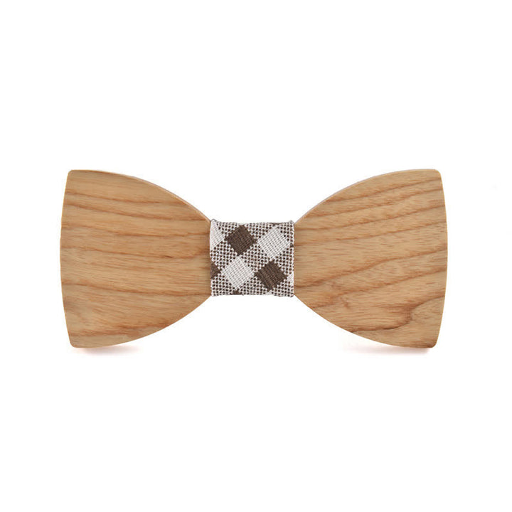Papillon in legno per matrimonio da uomo con nome personalizzato e incisione - Legno di frassino bianco - Stile n. 3 - image 21