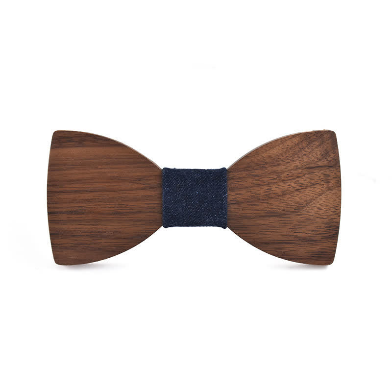 Papillon in legno per matrimonio da uomo con nome personalizzato e incisione - Noce nera - Stile n. 2 - image 7