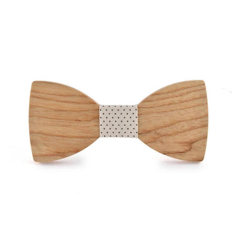 Papillon in legno per matrimonio da uomo con nome personalizzato e incisione - Legno di frassino bianco - Stile n. 2 - image 20