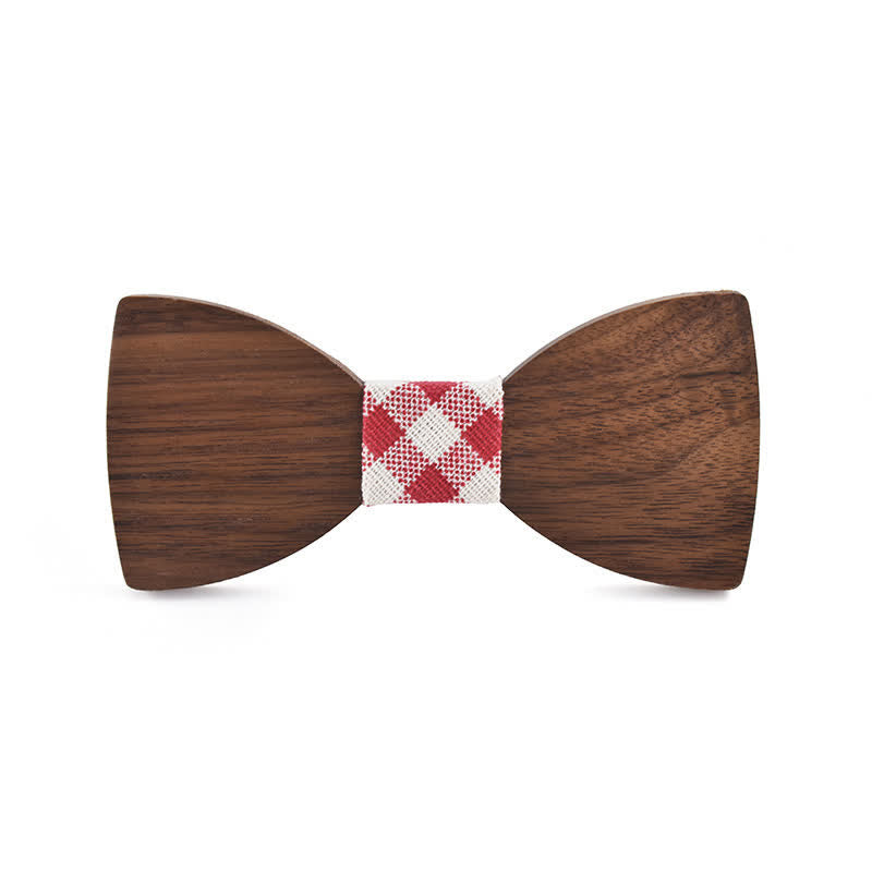 Papillon in legno per matrimonio da uomo con nome personalizzato e incisione - Noce nera - Stile n. 6 - image 10