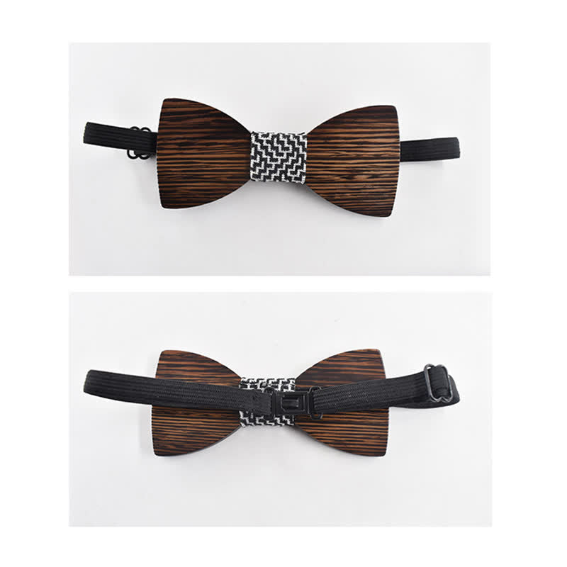 Papillon in legno per matrimonio da uomo con nome personalizzato e incisione - image 6
