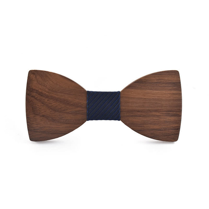 Papillon in legno per matrimonio da uomo con nome personalizzato e incisione - Noce nera - Stile n. 5 - image 10