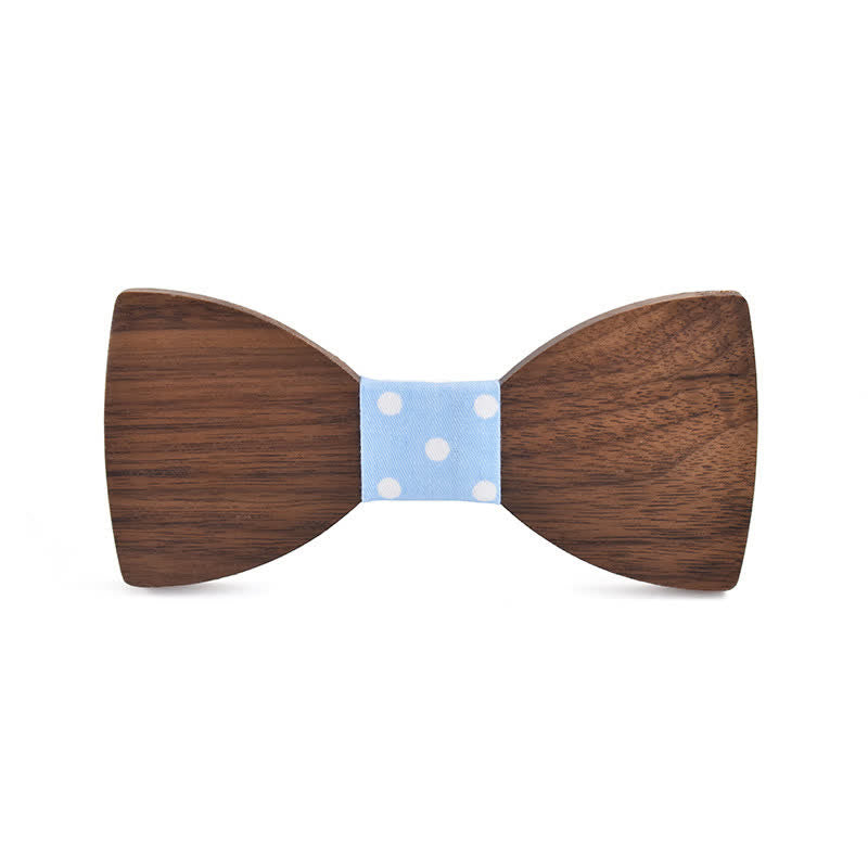 Papillon in legno per matrimonio da uomo con nome personalizzato e incisione - Noce nera - Stile n. 4 - image 8