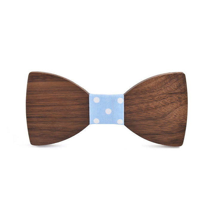 Papillon in legno per matrimonio da uomo con nome personalizzato e incisione - Noce nera - Stile n. 4 - image 8