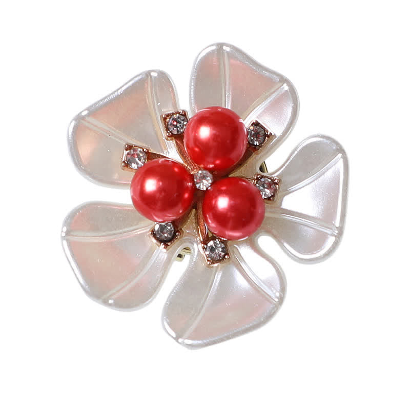 1 paio di copribottoni per camicia a scatto con boccioli di perle di gardenia - Stile n. 3 - image 4