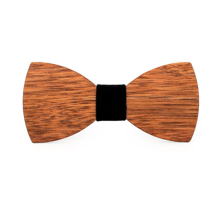 Papillon da uomo in legno di begonia inciso con nome personalizzato per matrimonio - Stile n. 9 - image 11