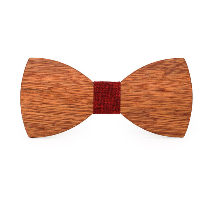 Papillon da uomo in legno di begonia inciso con nome personalizzato per matrimonio - Stile n. 3 - image 5