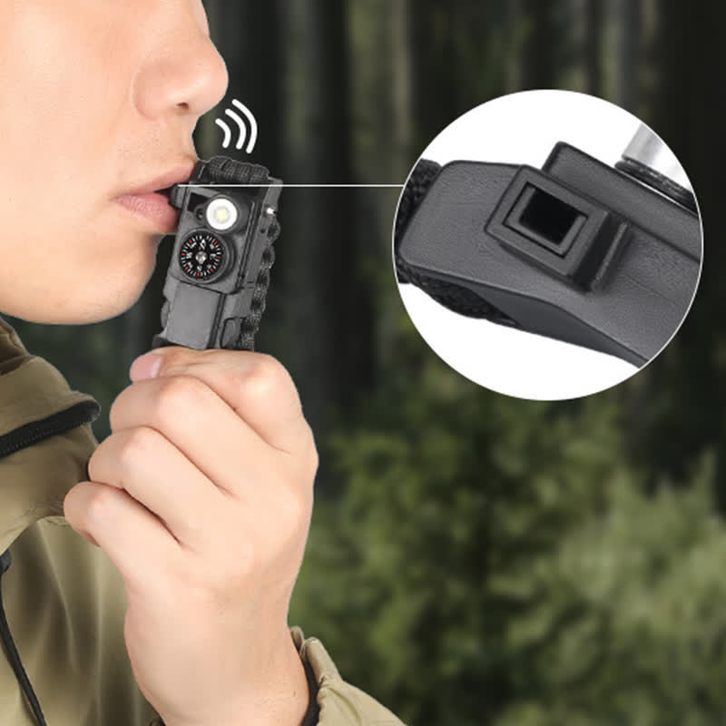 Braccialetto multiuso tattico da sopravvivenza 13 in 1 con coltello nascosto
