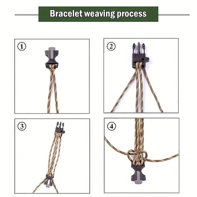 Braccialetto multiuso tattico da sopravvivenza 13 in 1 con coltello nascosto