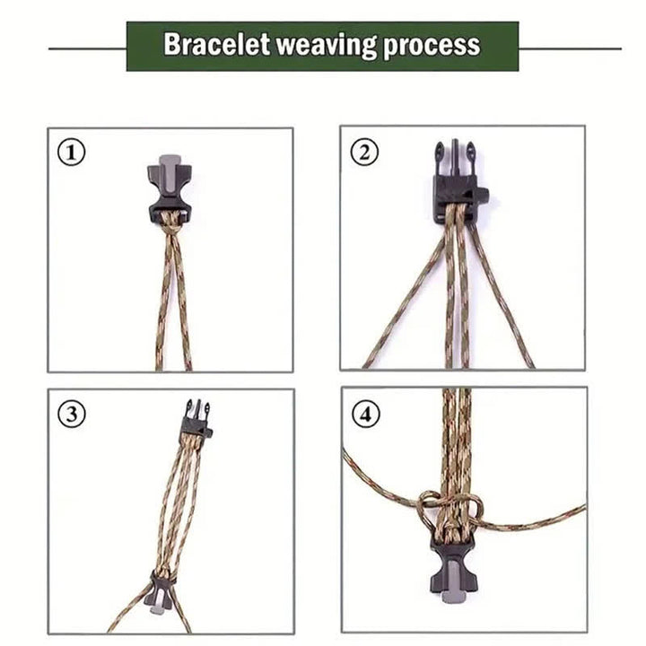 Braccialetto multiuso tattico da sopravvivenza 13 in 1 con coltello nascosto