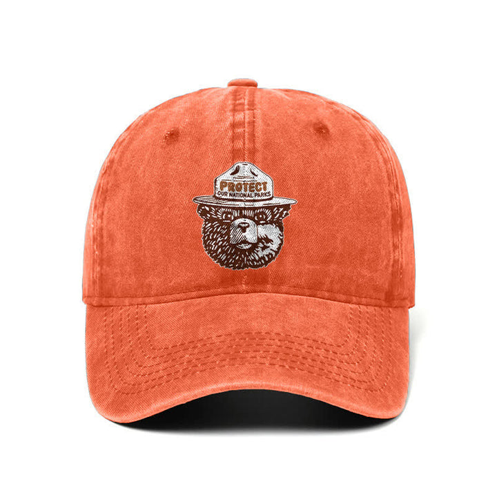Cappellino da baseball regolabile Bear Protect Our National Parks