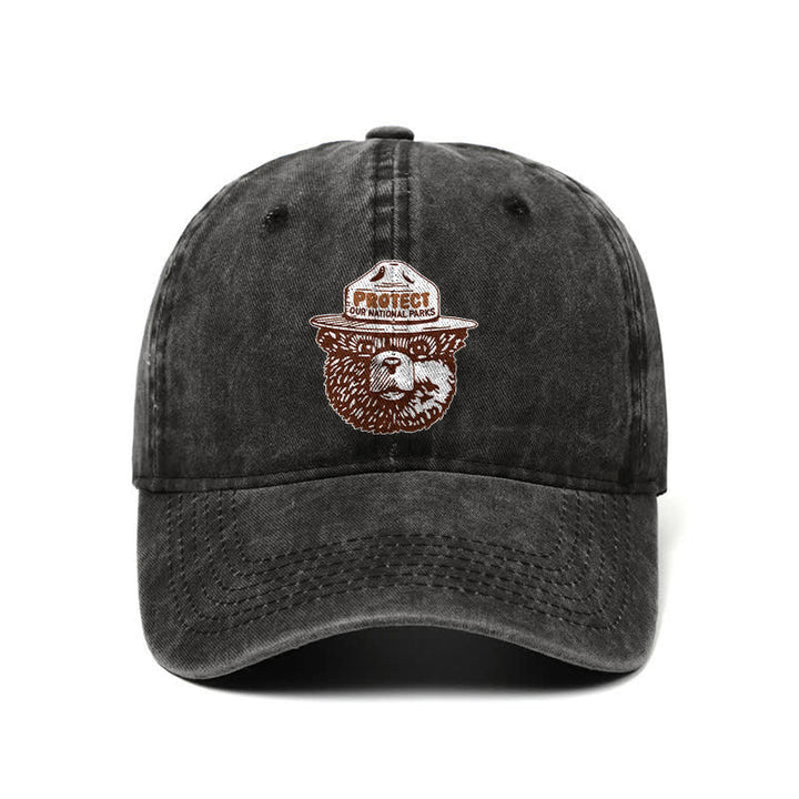 Cappellino da baseball regolabile Bear Protect Our National Parks