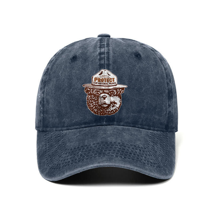Cappellino da baseball regolabile Bear Protect Our National Parks