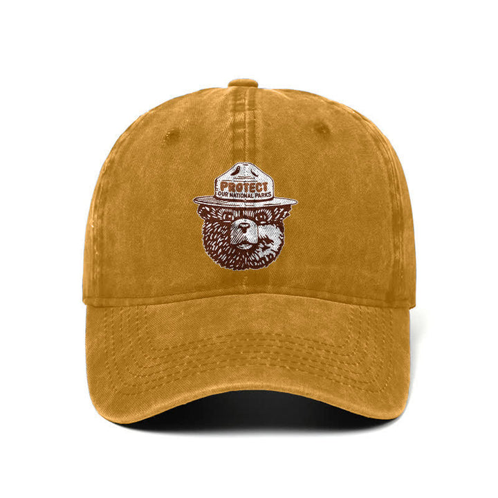 Cappellino da baseball regolabile Bear Protect Our National Parks