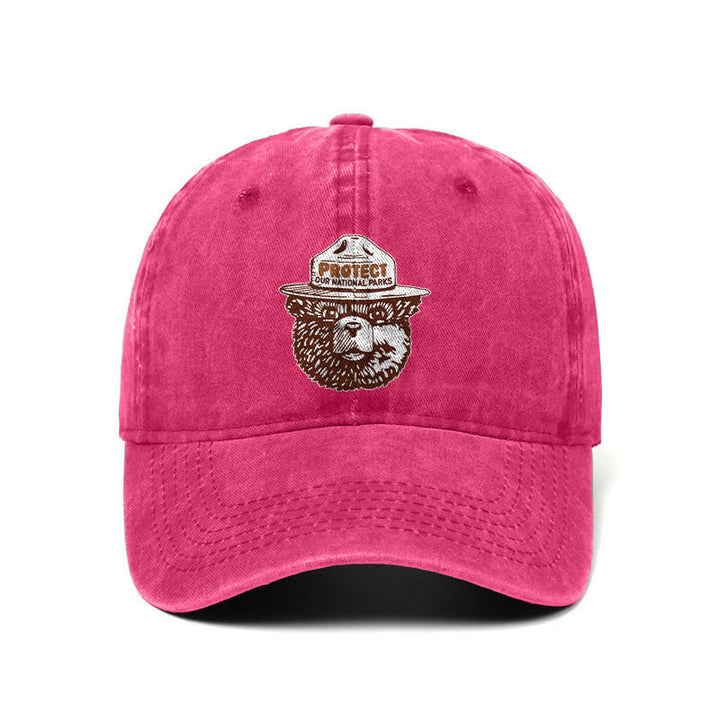 Cappellino da baseball regolabile Bear Protect Our National Parks